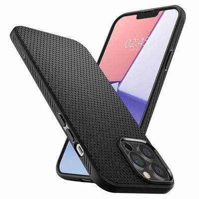 Spigen Liquid Air – Dėklas, skirtas iPhone 13 Pro (Juodas)