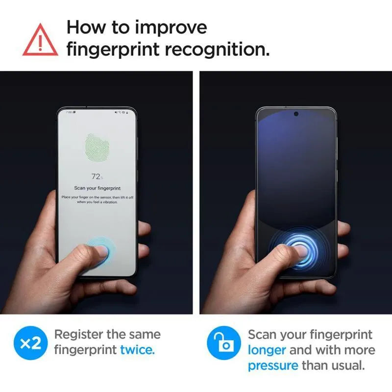 Spigen GLAS.TR EZ FIT 2-Pack – grūdintas stiklas, skirtas Samsung Galaxy A56 5G / S24 FE (2 vienetai)