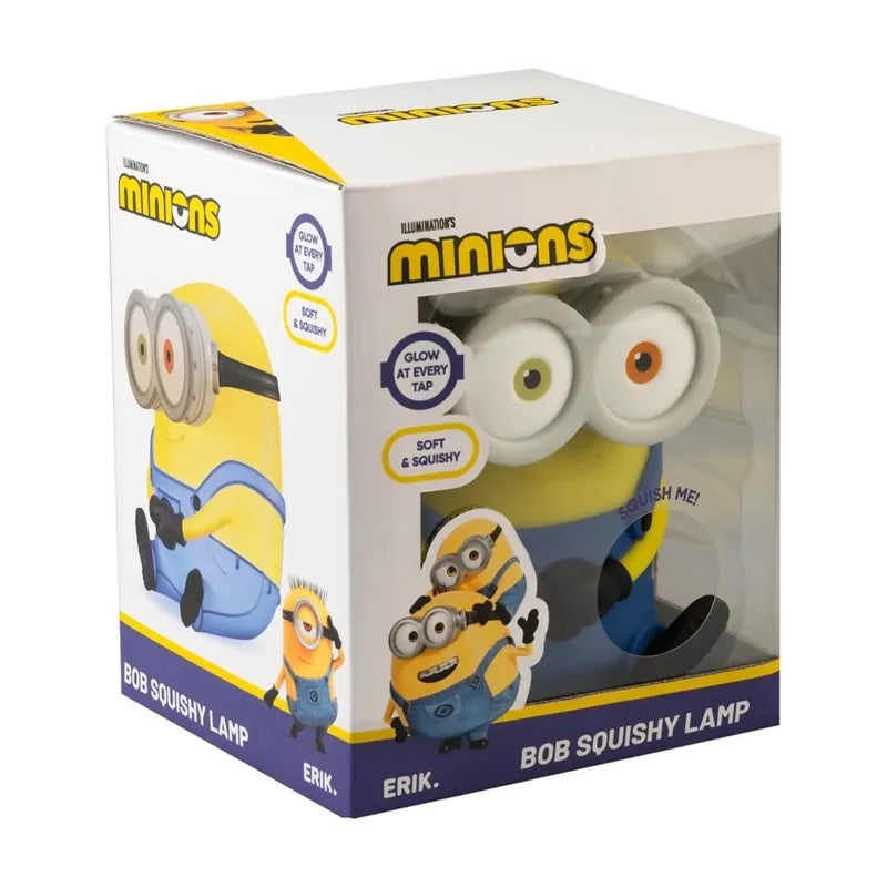 Minions – Minkštas silikoninis LED naktinis šviestuvas vaikams Bob 15 cm