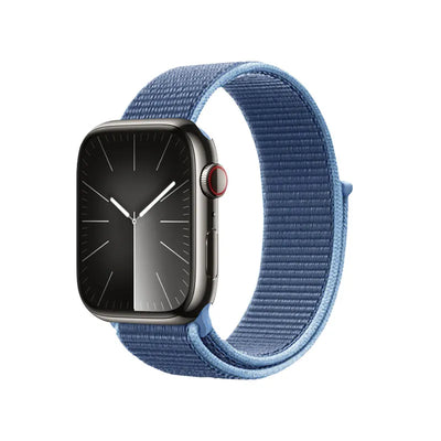 Crong Nylon – sportinė apyrankė, skirta Apple Watch 38/40/41/42 mm (vandenyno mėlyna)
