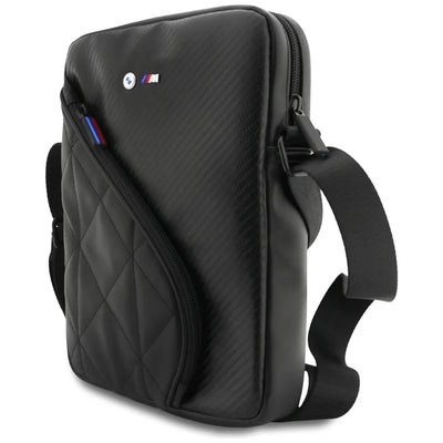 BMW Carbon Pockets & Metal Logo – 10" planšetinių kompiuterių krepšys (juodas)