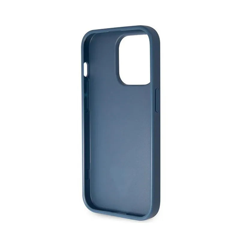 Guess Crossbody 4G Metal Logo – dėklas iPhone 15 Pro (mėlynas)