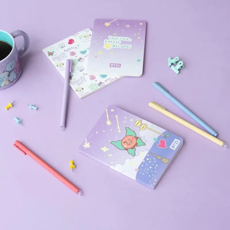 BT21 – A6 formato SHOOKY užrašinių rinkinys (3 vnt.)