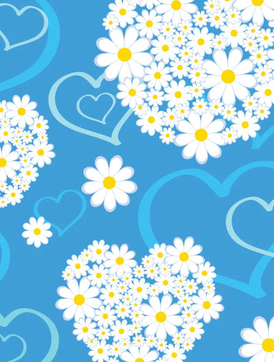 Nexgen 3D efekto lipdukai skirti iPad 2/3/4 (Hearts and Daisies 3D)