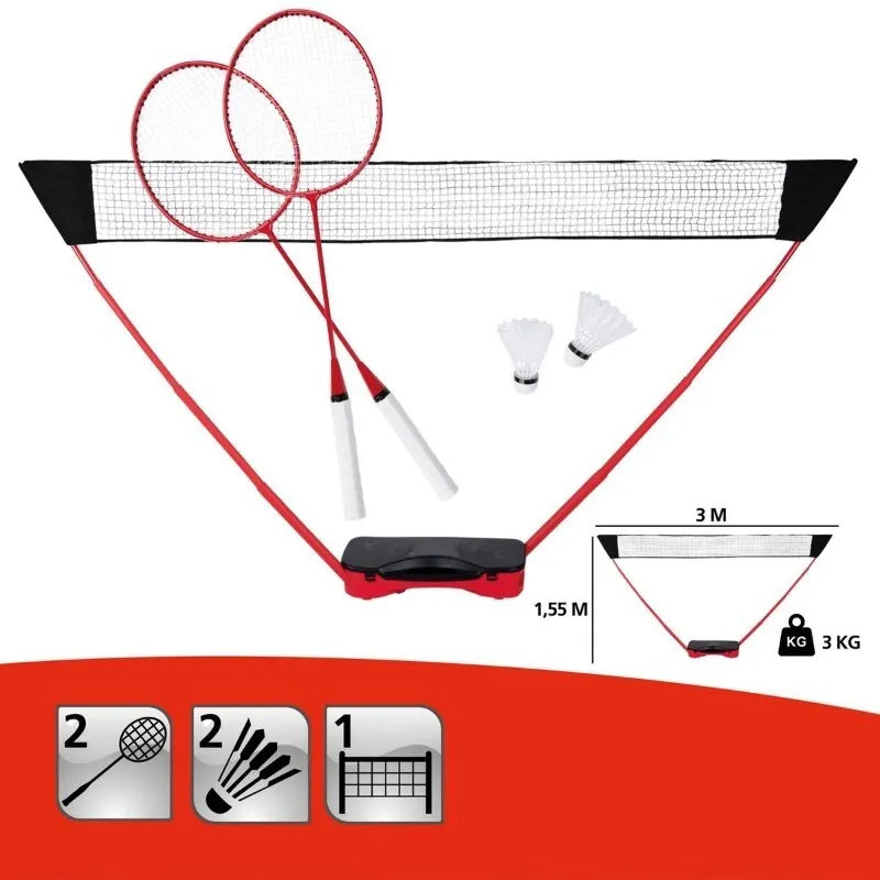 Donnay – Badmintono rinkinys lagaminėlyje, 5 dalys