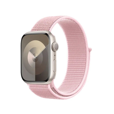 Crong Nylon - sportinis dirželis Apple Watch 38/40/41/42 mm (pudros rožinė)