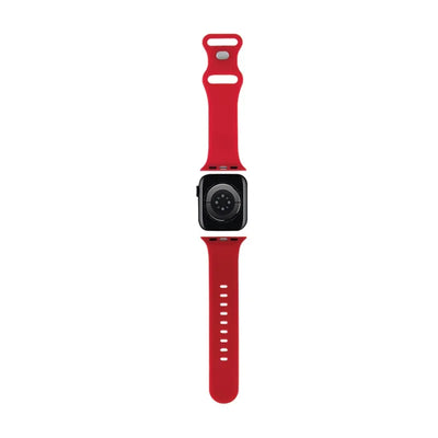 Hello Kitty silikoninė Kitty Head apyrankė Apple Watch 38/40/41 mm laikrodžiui (raudona)
