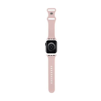 Hello Kitty silikoninis dirželis Apple Watch 38/40/41 mm laikrodžiams, Graffiti stiliaus (rožinis)