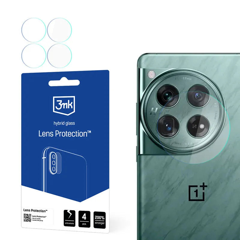3mk Lens Protection – stiklas OnePlus 12 kameros lęšiui (4 vnt.)