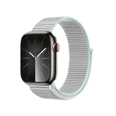 Crong Nylon – Sportinis dirželis Apple Watch 38/40/41/42 mm (pastelinė pilka)