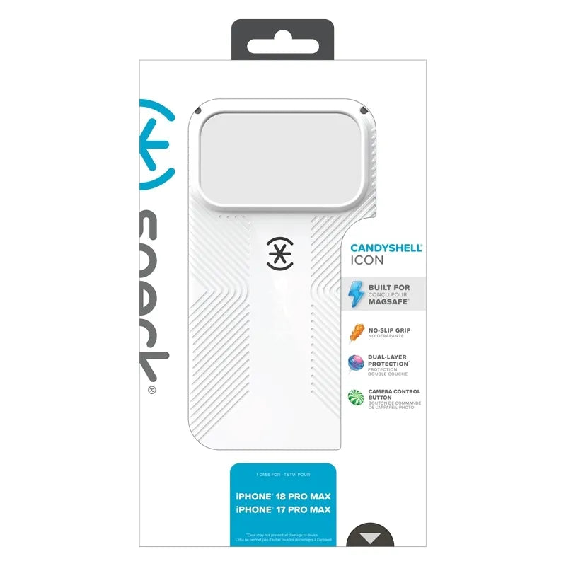 Speck Candyshell Icon MagSafe – dėklas, skirtas iPhone 18 Pro Max / 17 Pro Max (Vanilla Frost)