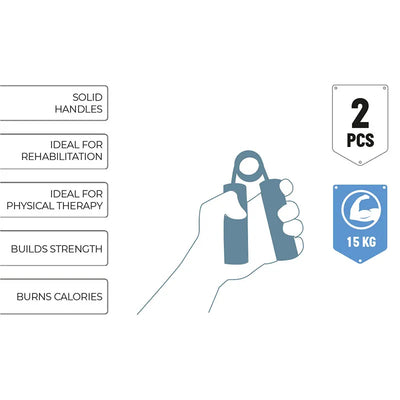 Umbro – Rankų spaudyklė 15 kg 2 vnt. (Raudona)