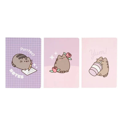 Pusheen – A5 formato užrašinių rinkinys iš „Moments“ kolekcijos, 3 vnt.