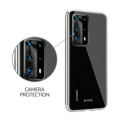 „Crong Crystal Slim Cover“ – Huawei P40 Pro dėklas (skaidrus)