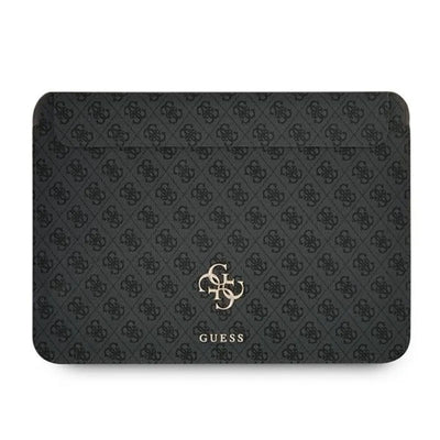 Guess 4G Big Metal Logo kompiuterio dėklas - 13 colių nešiojamojo kompiuterio krepšys (juodas)