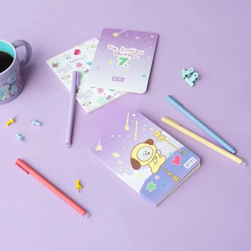 BT21 – A6 CHIMMY sąsiuvinių rinkinys (3 vnt.)