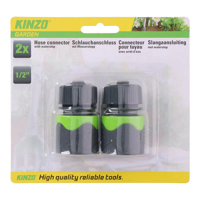 Kinzo - 1/2 col. sodo žarnos jungčių rinkinys (2 vnt.)