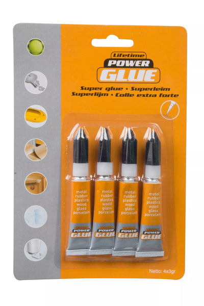 LIFETIME superklijai 3 g oranžiniai 4 vnt. 871125253536