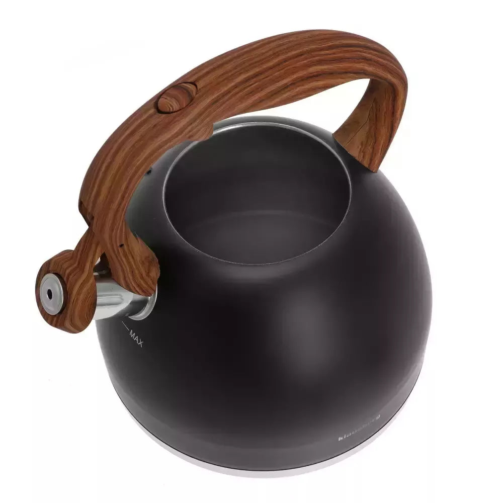 Klausberg arbatinukas su švilpuku nerūdijančio plieno 3 l juodas KB-7450