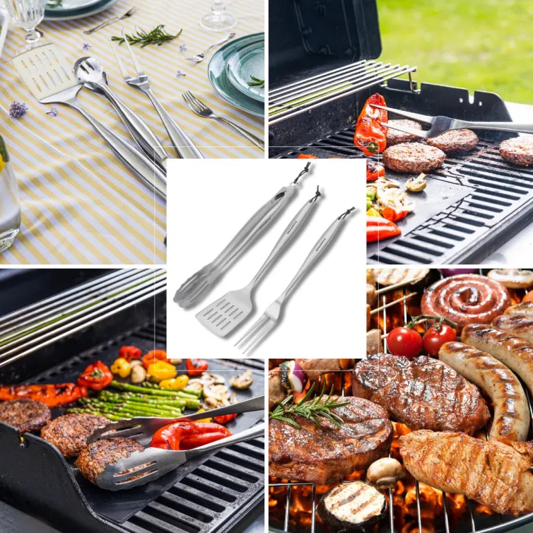 Klausberg grilio įrankių rinkinys, 3 dalių, nerūdijantis plienas KB-7900