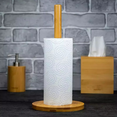 KINGHoff bambukinis popierinių rankšluosčių laikiklis KH-1688