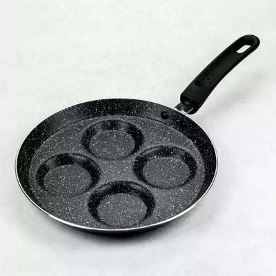 Aliumininė blyninė keptuvė su neprisvylančia danga, Ø24 cm, juoda KH-3928