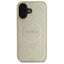 Guess Saffiano Peony Classic Logo MagSafe – dėklas iPhone 16 (auksinis)