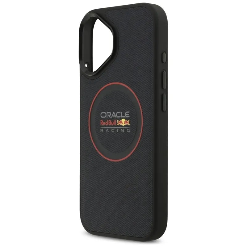 Red Bull Meshed Red Ring & Metal Buttons MagSafe – dėklas iPhone 17 (tamsiai mėlynas)
