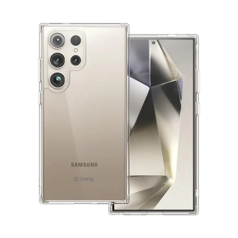 Crong Crystal Shield Cover – Samsung Galaxy S24 Ultra dėklas (skaidrus)
