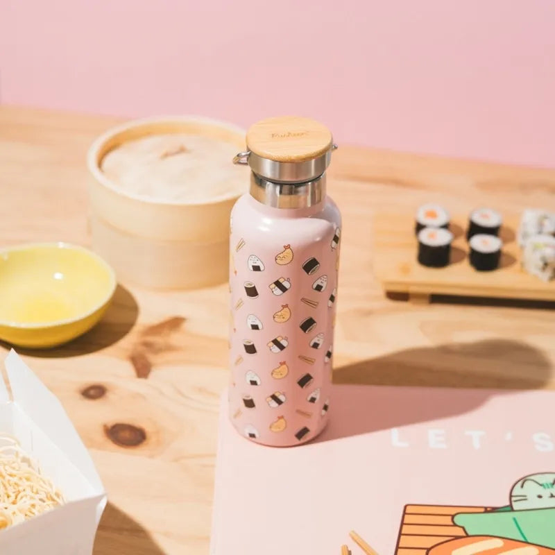 Pusheen – nerūdijančio plieno termosas su rankena iš „Sushi Roll“ kolekcijos, 500 ml