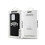 DKNY Liquid Silicone White Printed Logo MagSafe – dėklas iPhone 15 Pro (juodas)