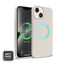Crong Color Cover Magnetic – „MagSafe“ dėklas, skirtas „iPhone 14 Plus“ (Stone Beige)