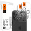Spigen Optik Pro GLAS.TR EZ Fit kameros apsauga 2 vnt. rinkinys – objektyvo apsauginis stiklas, skirtas iPhone 16 Pro / 16 Pro Max / 15 Pro / 15 Pro Max / 14 Pro / 14 Pro Max (2 vnt.)