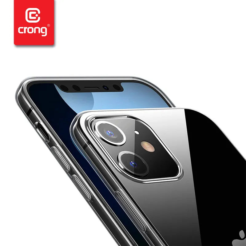 Crong Crystal Slim Cover - Dėklas „iPhone 12 Pro Max“ (skaidrus)