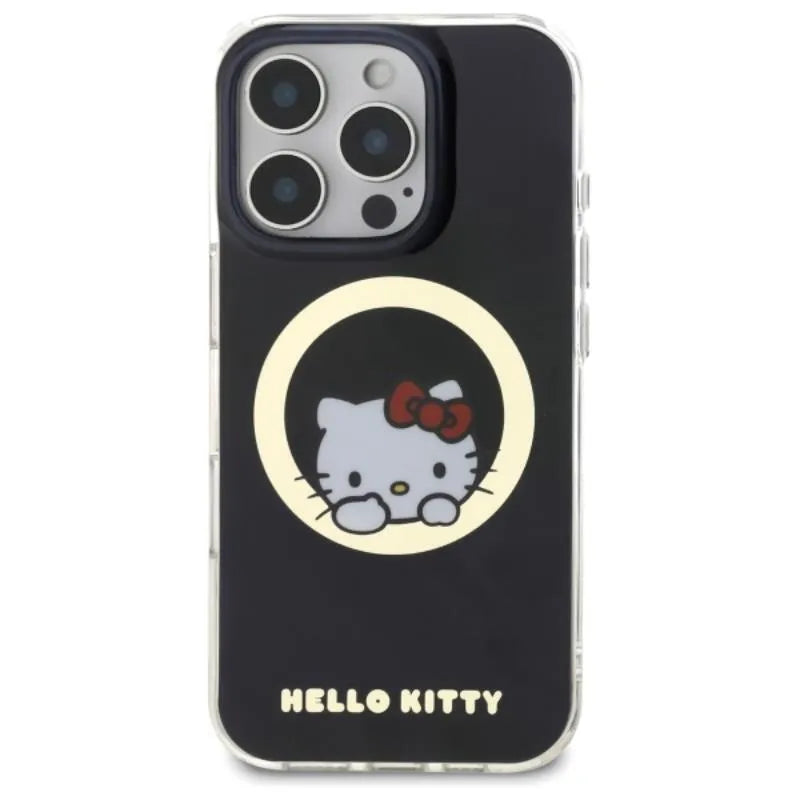 Hello Kitty IML Sweet Kitty MagSafe – dėklas skirtas iPhone 16 Pro (juodas)