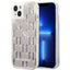 Karl Lagerfeld Monogram Liquid Glitter – dėklas, skirtas iPhone 14 Plus (sidabrinis)