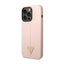 „Guess Silicone Triangle Logo“ – dėklas „iPhone 14 Pro“ telefonui (rožinis)