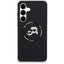Karl Lagerfeld Silicone Karl & Choupette Heads MagSafe – Dėklas Samsung Galaxy S25 FE (juodas)