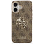 Guess 4G Big 4G Classic Logo – dėklas iPhone 17 (ruda / auksinė)