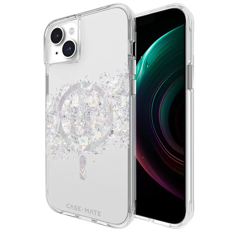 Case-Mate Karat MagSafe – iPhone 15 Plus dėklas su perlamutru (A Touch of Pearl)