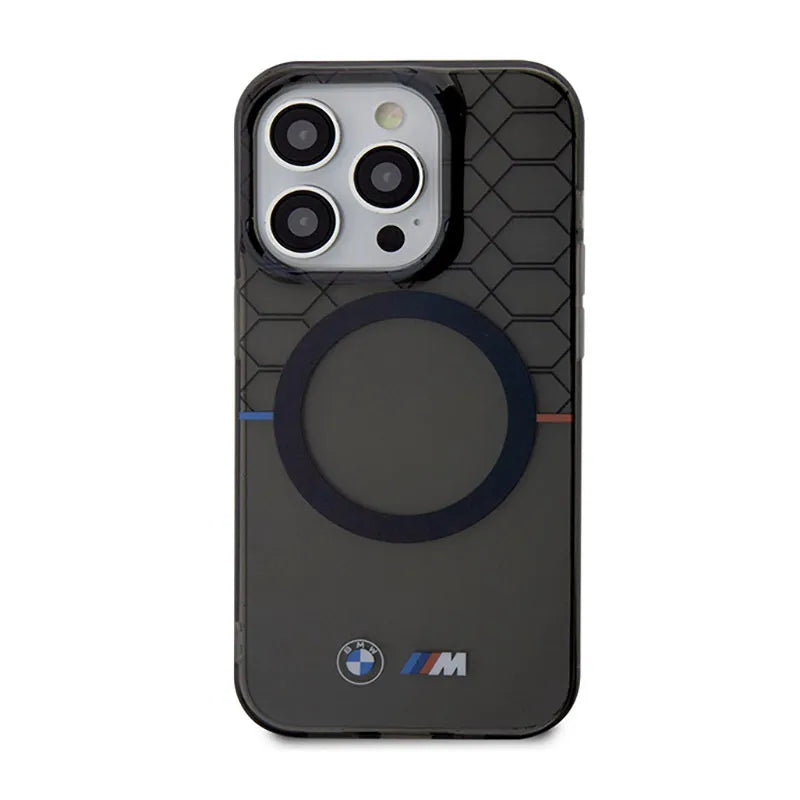 BMW Pattern MagSafe – dėklas iPhone 14 Pro Max (pilkas)