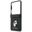 Karl Lagerfeld Karl & Choupette Saffiano Pins – Samsung Galaxy Z Flip 8 dėklas (juodas)