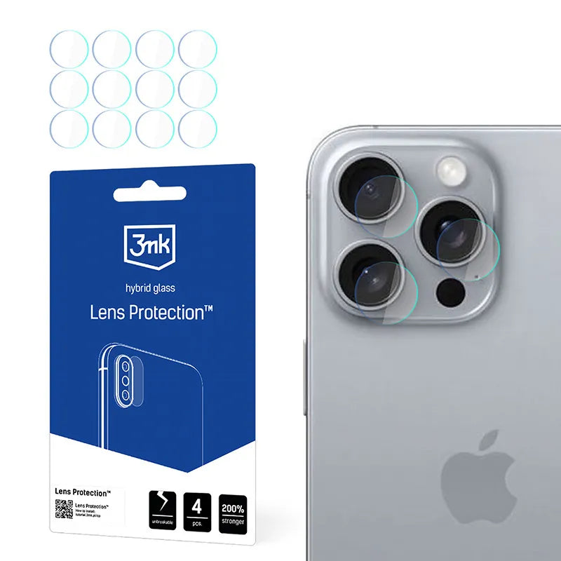 3mk Lens Protection - Kameros stiklas iPhone 16 Pro (4 vnt.)