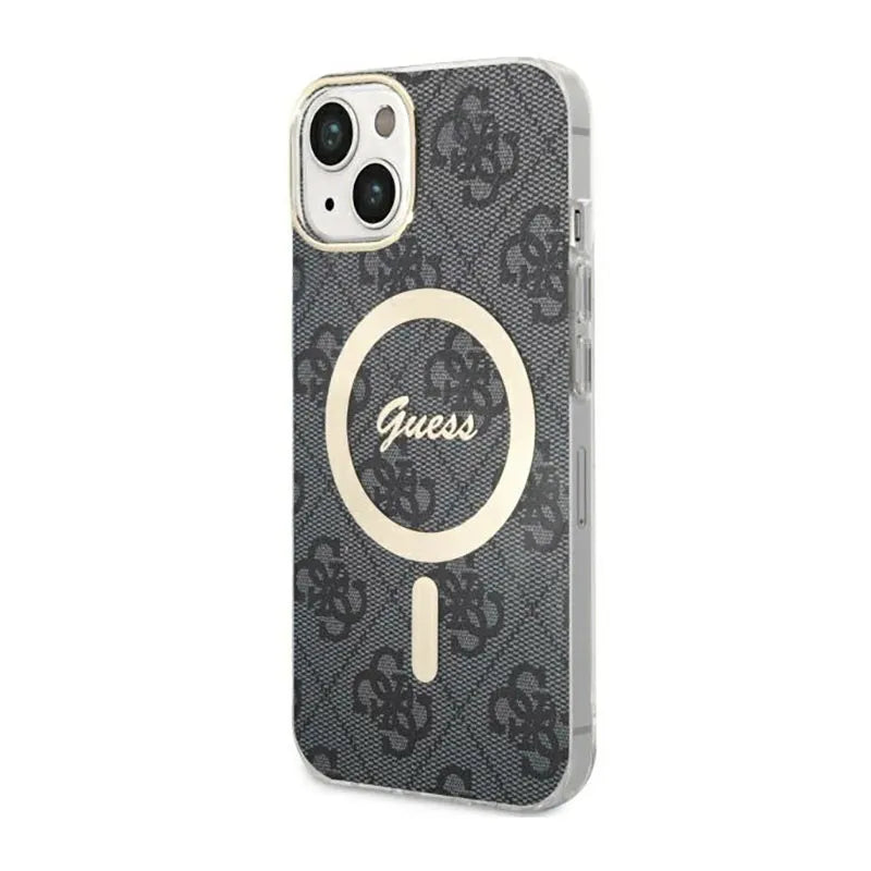 Guess 4G MagSafe – dėklas iPhone 14 (juodas)