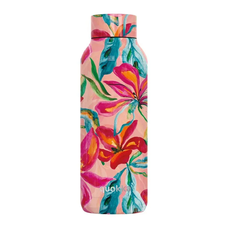 Quokka Solid – nerūdijančio plieno termo gertuvė 510 ml (Tropical Bloom)