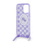 Karl Lagerfeld IML Crossbody Monogram Karl & Choupette Head MagSafe – dėklas iPhone 15 Pro (violetinis)