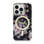 Guess Flower MagSafe – dėklas, skirtas iPhone 14 Pro (juodas)