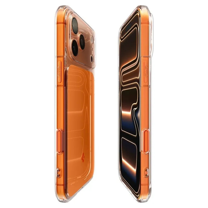 Spigen Ultra Hybrid T Mag MagSafe – dėklas iPhone 17 Pro (blizgus oranžinis)