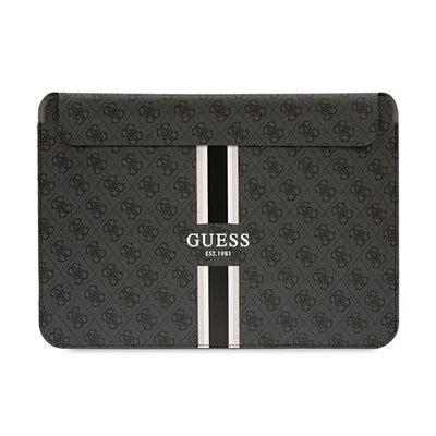 „Guess 4G Printed Stripes“ kompiuterio dėklas – 14 colių nešiojamojo kompiuterio krepšys (juodas)