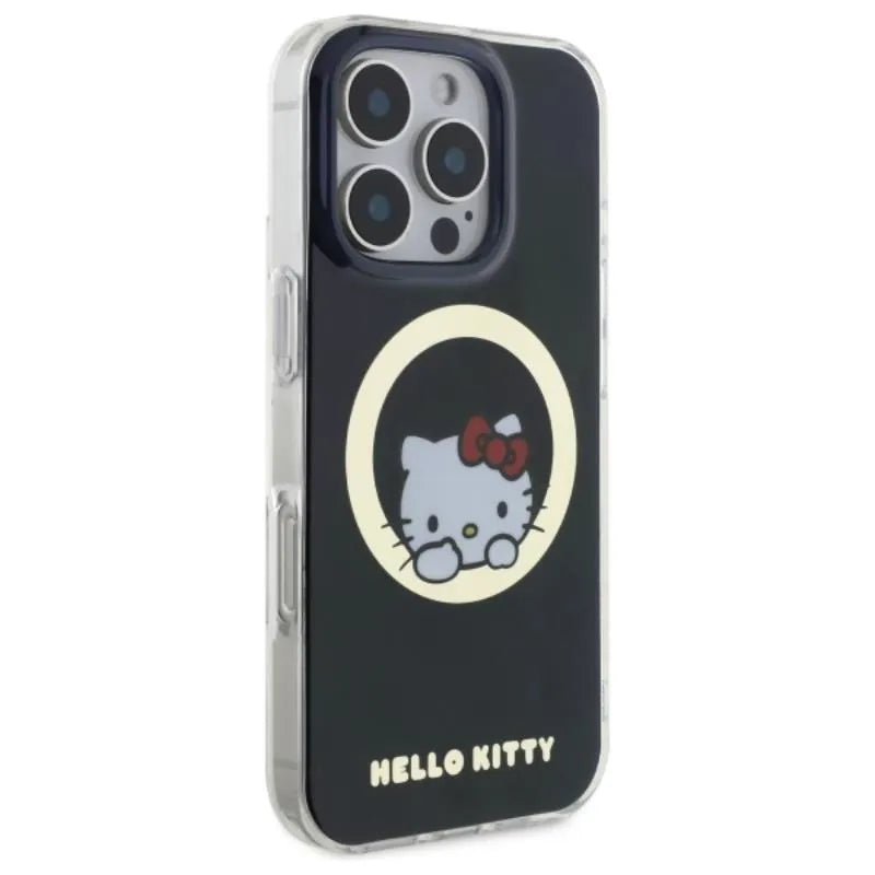 Hello Kitty IML Sweet Kitty MagSafe – dėklas skirtas iPhone 16 Pro (juodas)